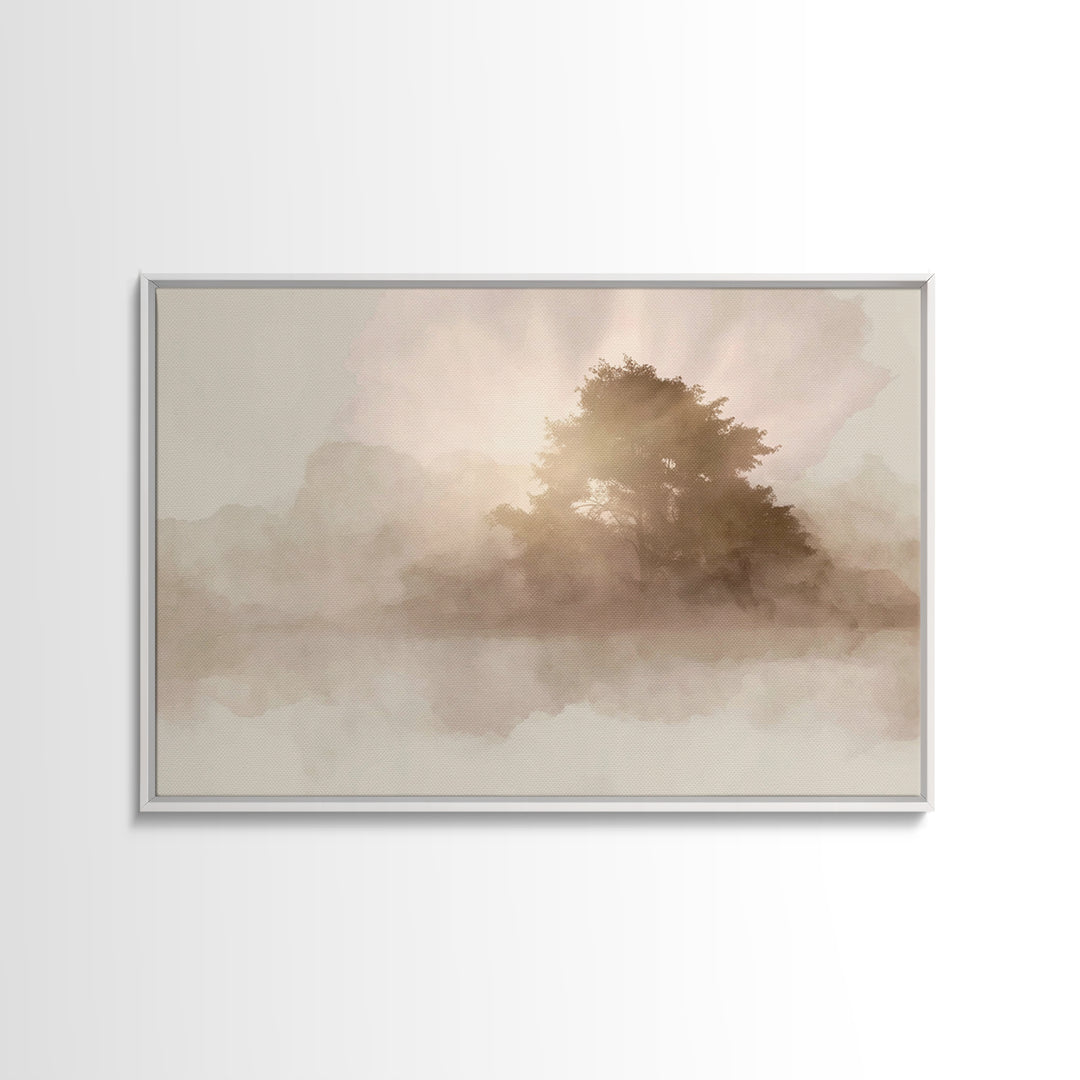Radiant Morning Sky | Framed Canvas Print | Christian Art Canvas | Modern Christian Art | Christian Wall Art | Subtle Christian Art | Chris