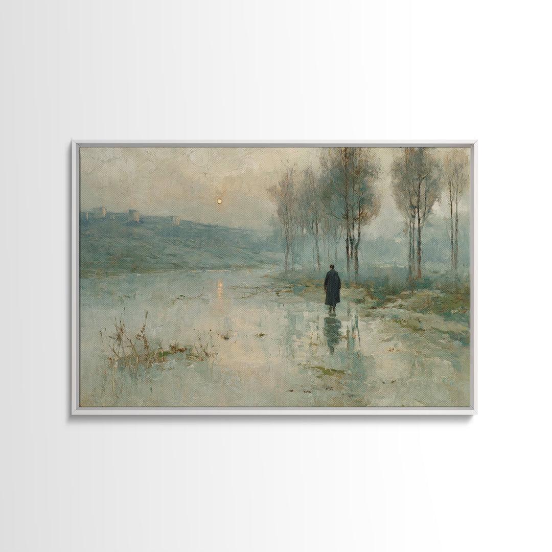 Valley Of Light – Framed Canvas Print – Christian Art Canvas – Christian Wall Art – Moody Christian Art – Christian Art Print – Modern Chri