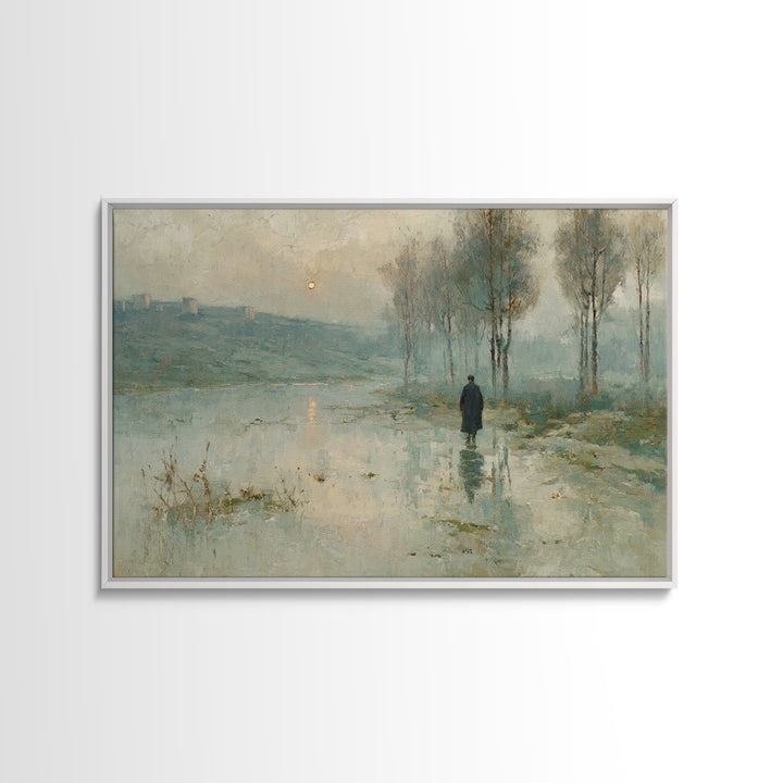 Valley Of Light – Framed Canvas Print – Christian Art Canvas – Christian Wall Art – Moody Christian Art – Christian Art Print – Modern Chri