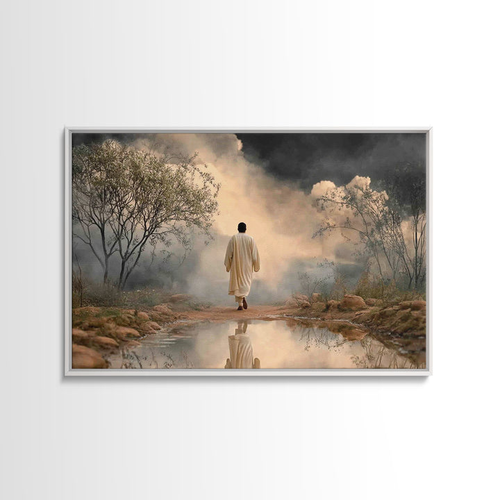 Rising Dawn Hope, Framed Canvas Print, Christian Art Canvas, Christian Wall Art, Subtle Christian Art, Modern Christian Art, Christian Art