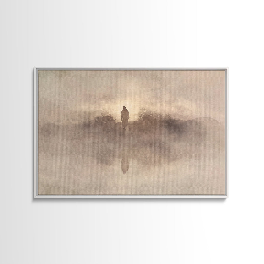 Dawn Of Hope | Framed Canvas Print | Christian Art Canvas | Christian Wall Art | Subtle Christian Art | Jesus Painting | Christian Decor