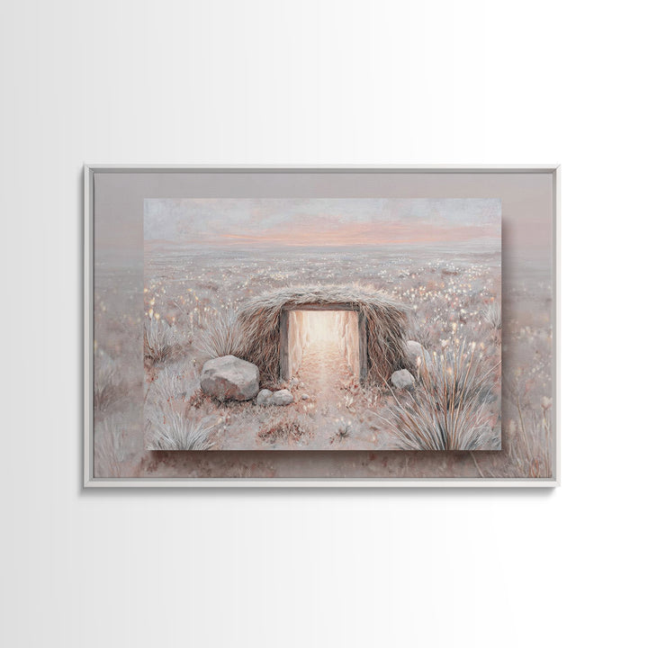 Heaven’s Doorway – Framed Canvas Print – Christian Wall Art – Christian Art Canvas – Christian Christmas Art – Christmas Art Prints – Chris