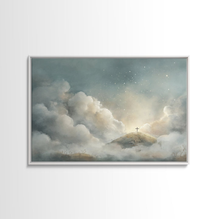 Heavenbound Promise – Framed Canvas Print – Christian Wall Art – Christian Art Canvas – Large Christian Art – Subtle Christian Art – Christ