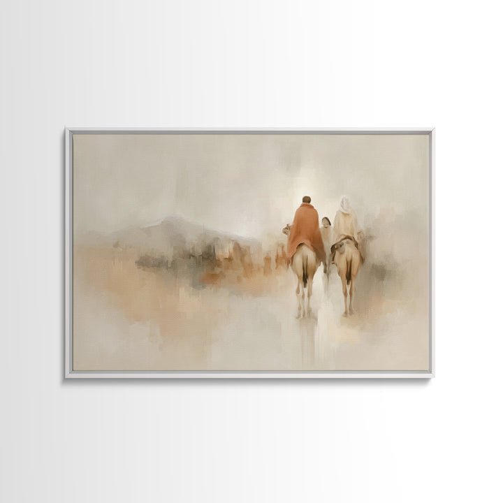 Soft Journey Home | Framed Canvas Print | Christian Art Painting | Christian Wall Art | Abstract Christian Art | Christian Art Print