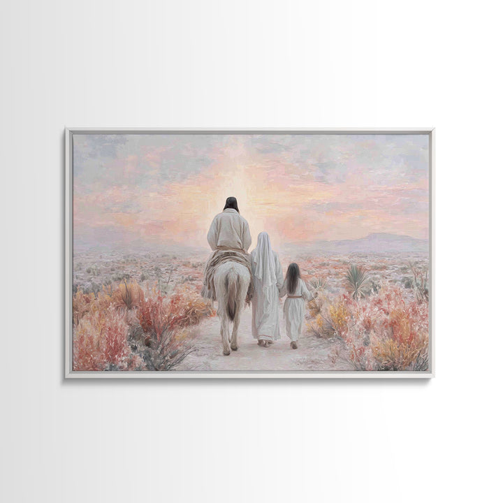 Walk Of Faith – Framed Canvas Print – Christian Art Canvas – Christian Wall Art – Modern Christian Art – Christian Gift Ideas