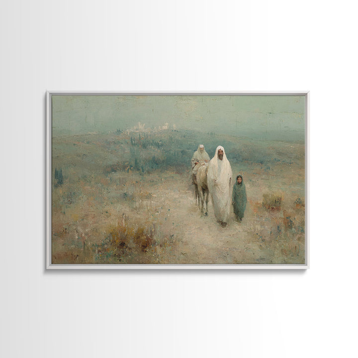 Journey Of Faith | Framed Canvas Print | Christian Art | Christian Art Canvas | Christian Wall Art | Christmas Art Prints | Jesus Painting