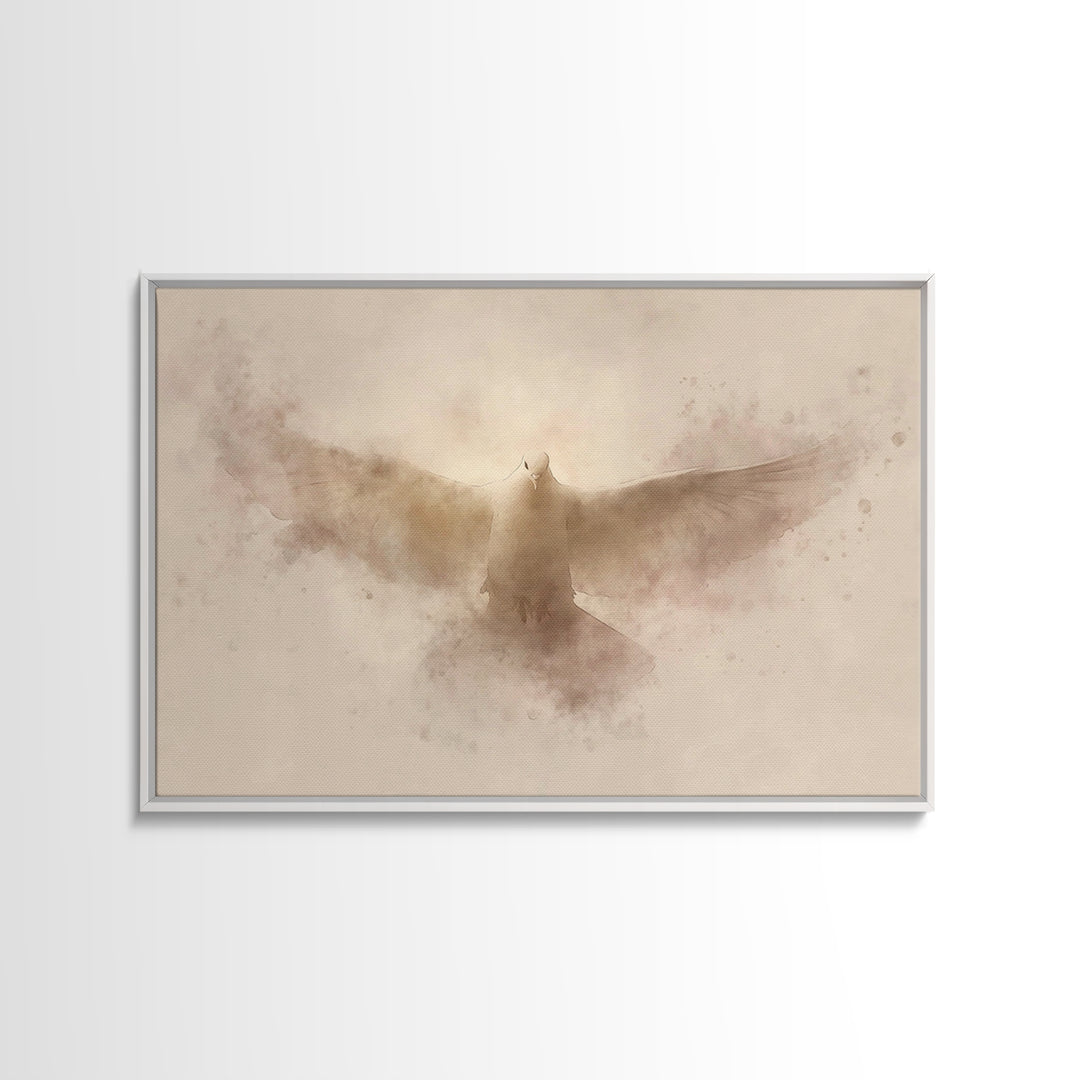 Holy Presence – Framed Canvas Print – Christian Art Canvas – Christian Wall Art – Subtle Christian Art – Christian Christmas Art – Jesus Pa