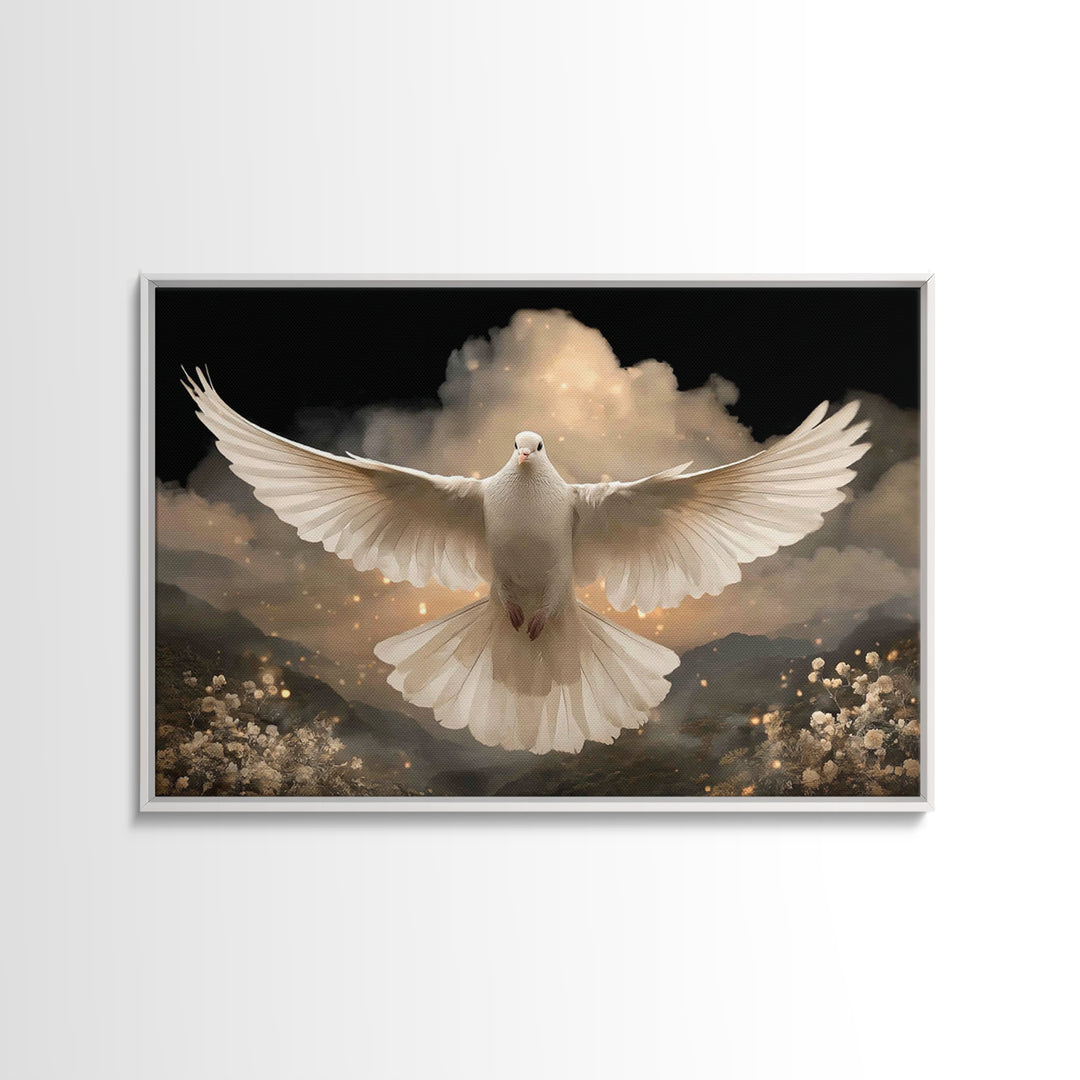 Light Of Hope – Framed Canvas Print – Christian Art – Christian Wall Art – Christian Art Canvas – Christmas Art Prints – Christian Christma