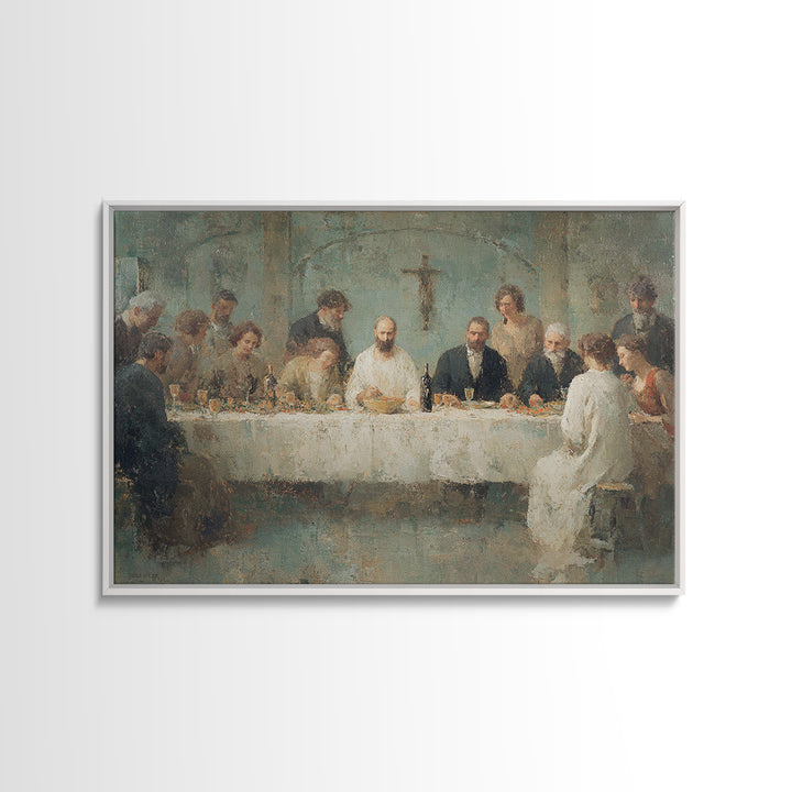 Holy Gathering, Framed Canvas Print, Christian Wall Art, Christian Art Canvas, Christian Art, Christmas Art, Christian Decor For Home