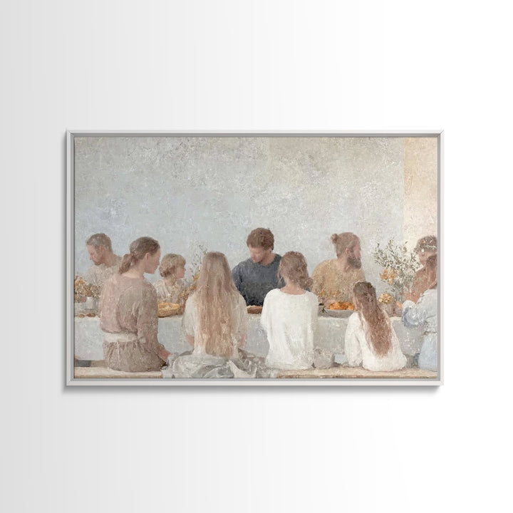 Gathered Grace - Framed Canvas Print - Christian Wall Art - Jesus Painting - Christian Art Canvas - Minimalist Christian Art - Christian Gi