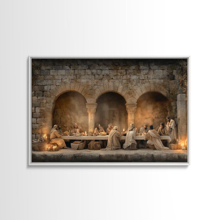 Holy Evening Light - Framed Canvas Print - Christian Wall Art - Christian Art Canvas - Jesus Painting - Vintage Christian Art - Christian D