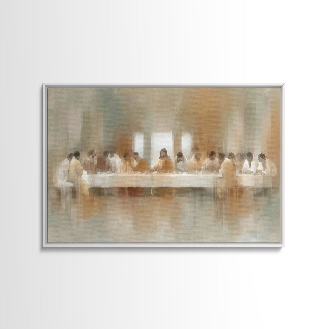 Eternal Gathering - Framed Canvas Print - Christian Wall Art - Christian Art Canvas - Moody Christian Art - Jesus Painting - Christian Chri