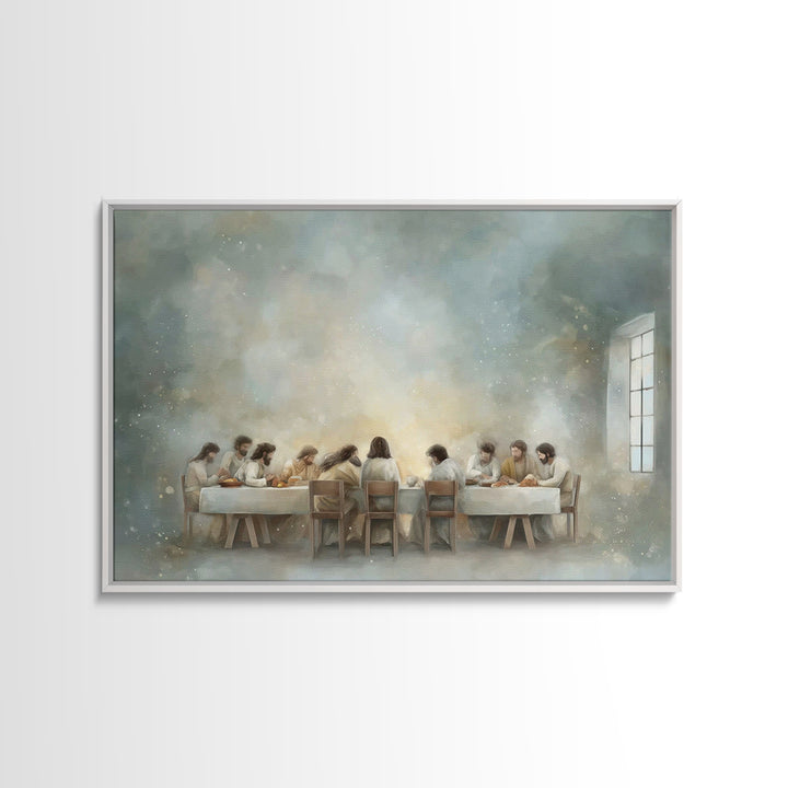 Celestial Table - Framed Canvas Print - Christian Art Canvas - Christian Wall Art - Subtle Christian Art - Jesus Painting - Christian Decor