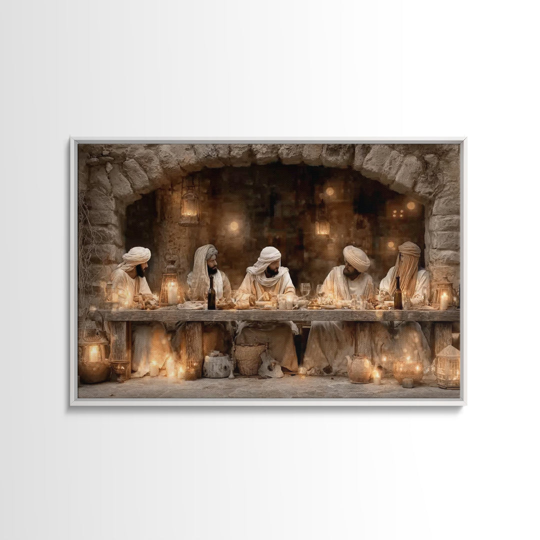 Blessed Assembly - Framed Canvas Print - Christian Wall Art - Christian Art Canvas - Jesus Painting - Christian Decor For Home - Unique Chr