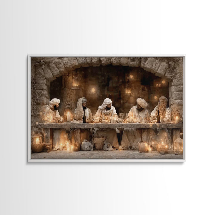 Blessed Assembly - Framed Canvas Print - Christian Wall Art - Christian Art Canvas - Jesus Painting - Christian Decor For Home - Unique Chr