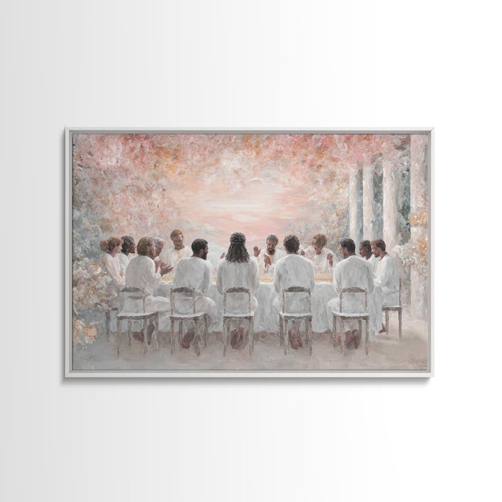 Eternal Fellowship | Framed Canvas Print | Christian Art Canvas | Jesus Painting | Christian Wall Art | Christmas Art Prints | Modern Chris