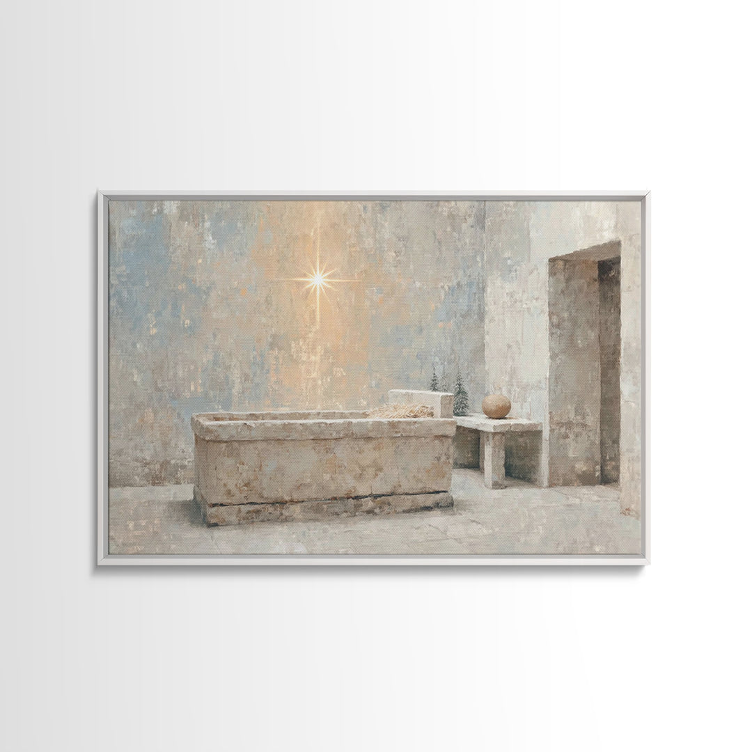 Renewed Journey | Framed Canvas Print | Christian Wall Art | Christian Art Canvas | Jesus Painting | Vintage Christian Art | Christian Art
