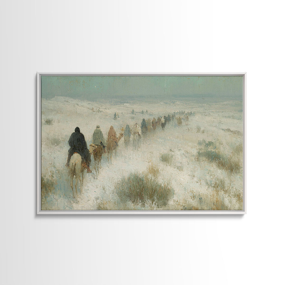 Messiah’s Star | Framed Canvas Print | Christian Christmas Art | Christian Art Painting | Jesus Painting | Christmas Wall Art | Christian A