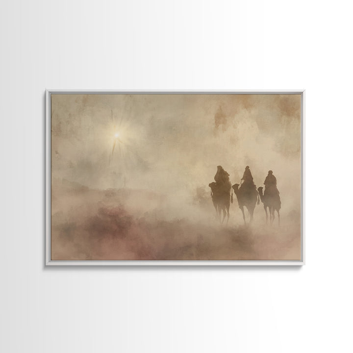 Star Of Promise – Framed Canvas Print – Christian Wall Art – Christian Art Canvas – Christian Christmas Art – Christmas Art – Christian Dec