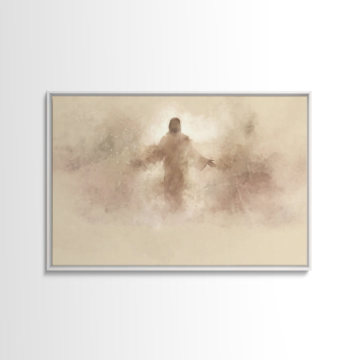 Radiant Messiah | Framed Canvas Print | Jesus Painting | Christian Art Canvas | Christian Wall Art | Christian Art | Christian Art Gift