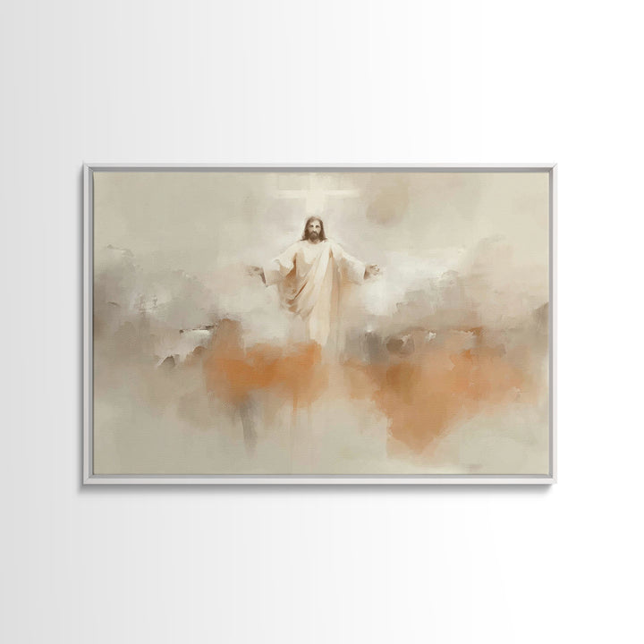 Light Of Mercy, Framed Canvas Print, Christian Wall Art, Christian Art Canvas, Jesus Painting, Christian Christmas Art, Christian Gift