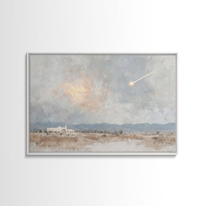 Guiding Light, Framed Canvas Print, Christian Wall Art, Christmas Art, Christian Art Canvas, Christian Christmas Art, Christian Decor For H