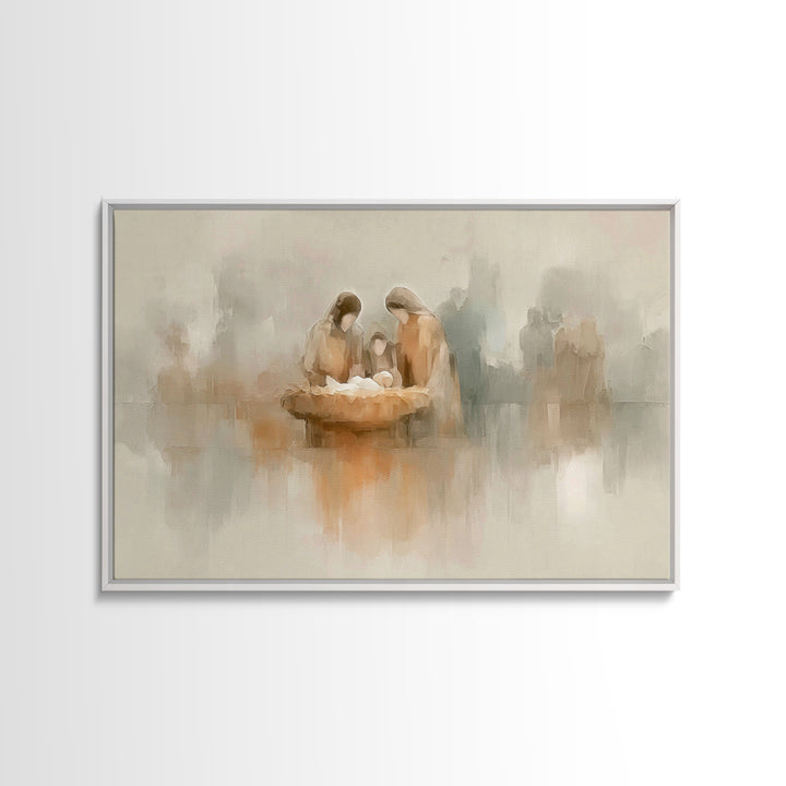 Star of Bethlehem – Framed Canvas Print – Christmas Art – Christian Wall Art – Christian Gift – Jesus Painting – Christian Art Canvas