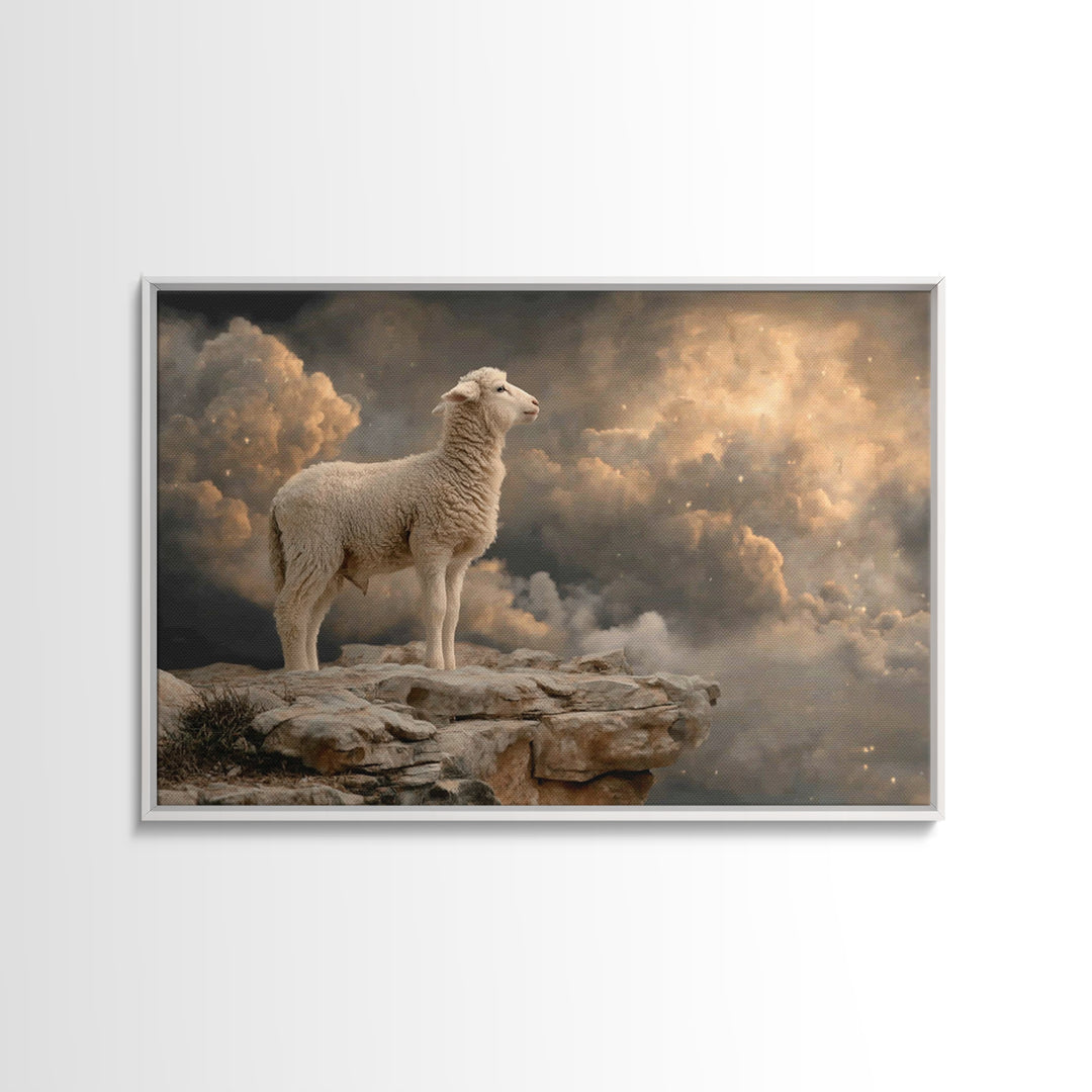 Dawn Of Faith – Framed Canvas Print – Christian Wall Art – Christian Art Canvas – Moody Christian Art – Christmas Art Work – Christian Chri