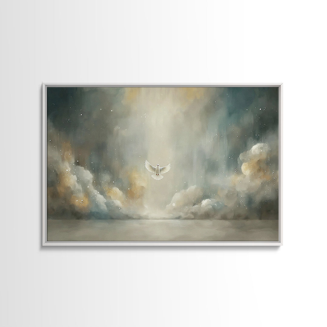 Humble Offering, Framed Canvas Print, Christian Art Canvas, Christian Wall Art, Jesus Painting, Christian Decor, Christmas Art