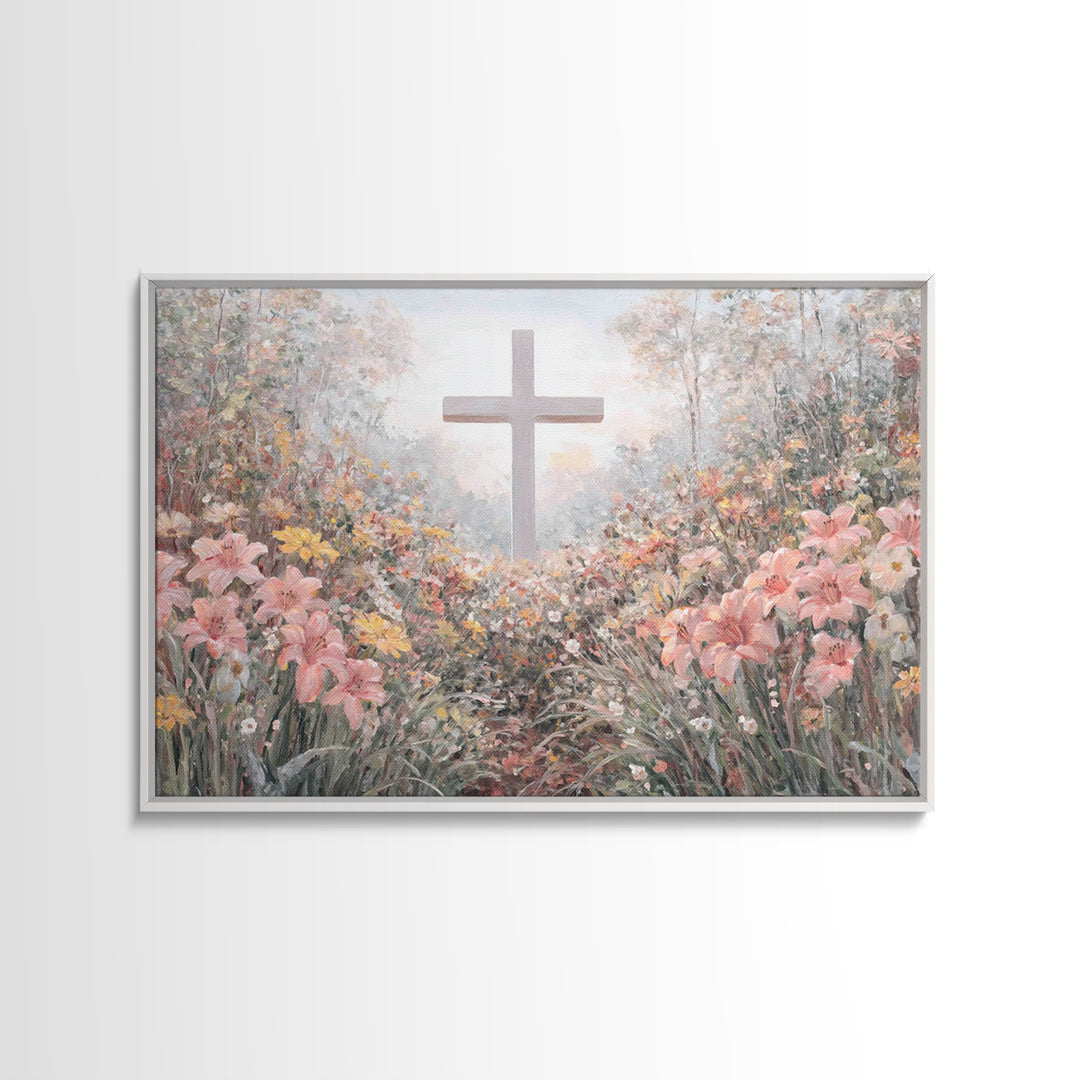 Garden Of Hope | Framed Canvas Print | Christian Art Canvas | Christian Wall Art | Jesus Christmas Art | Christian Gift Ideas | Modern Chri
