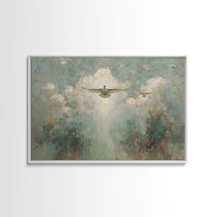 Spirit Of Peace | Framed Canvas Print | Christian Wall Art | Christian Art Canvas | Christian Painting | Christian Christmas Art | Christia