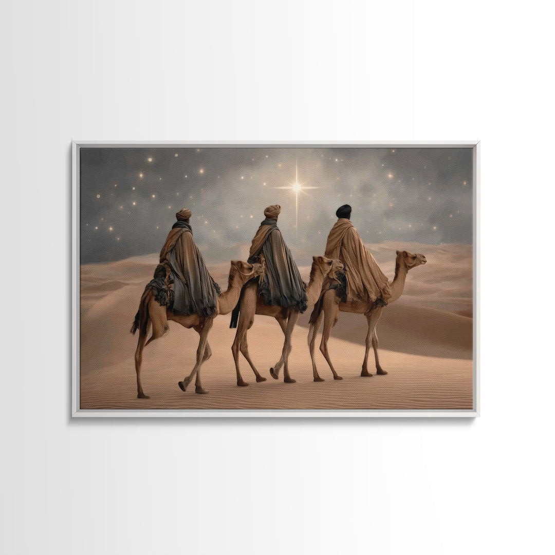 Fields Of Peace | Framed Canvas Print | Modern Christian Art | Christian Art Canvas | Jesus Painting | Christmas Art Work | Christian Gift