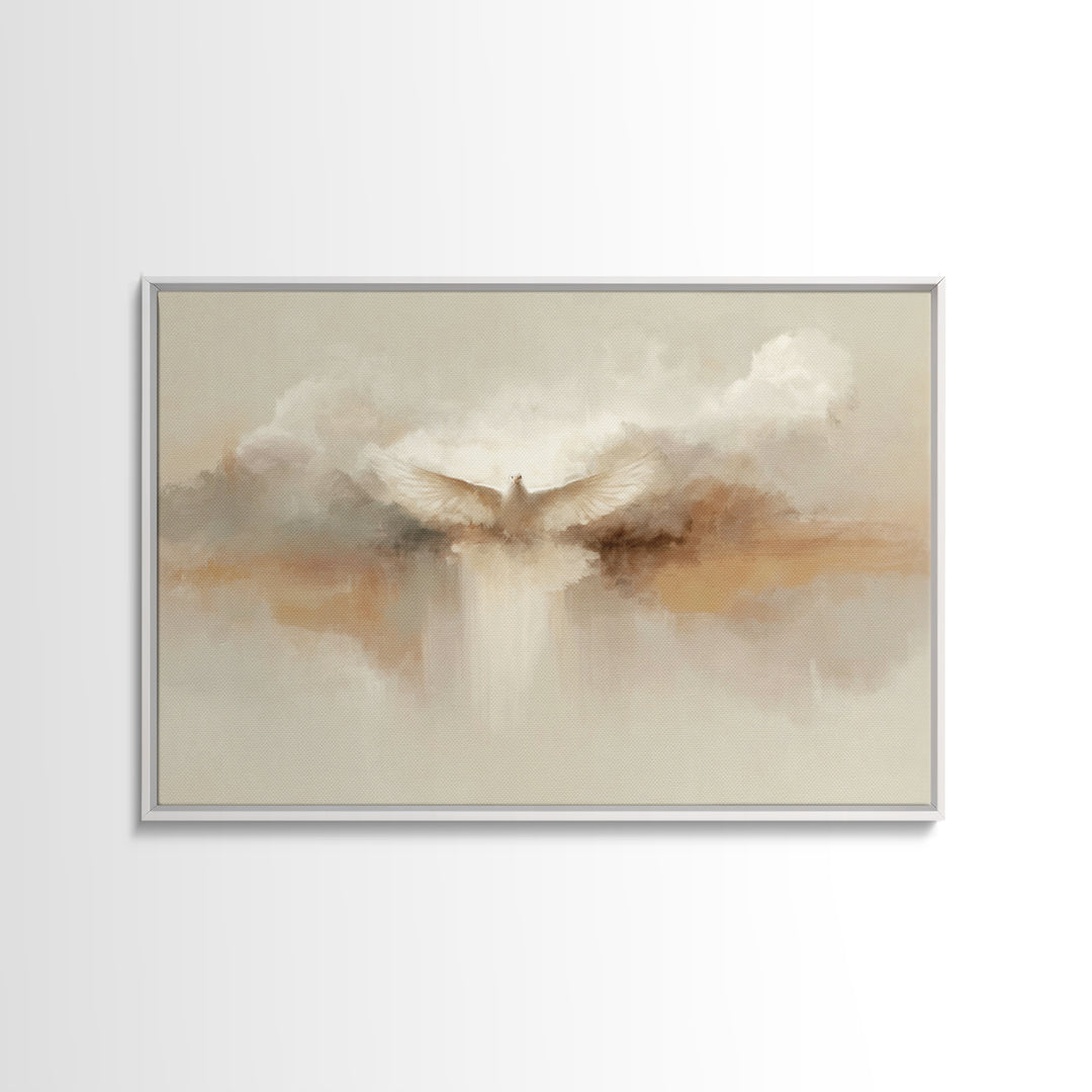Divine Ascension, Framed Canvas Print, Christian Wall Art, Christian Art Canvas, Jesus Painting, Christmas Art, Christian Gift