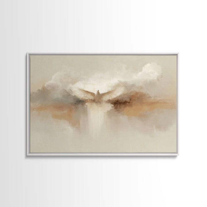 Divine Ascension, Framed Canvas Print, Christian Wall Art, Christian Art Canvas, Jesus Painting, Christmas Art, Christian Gift