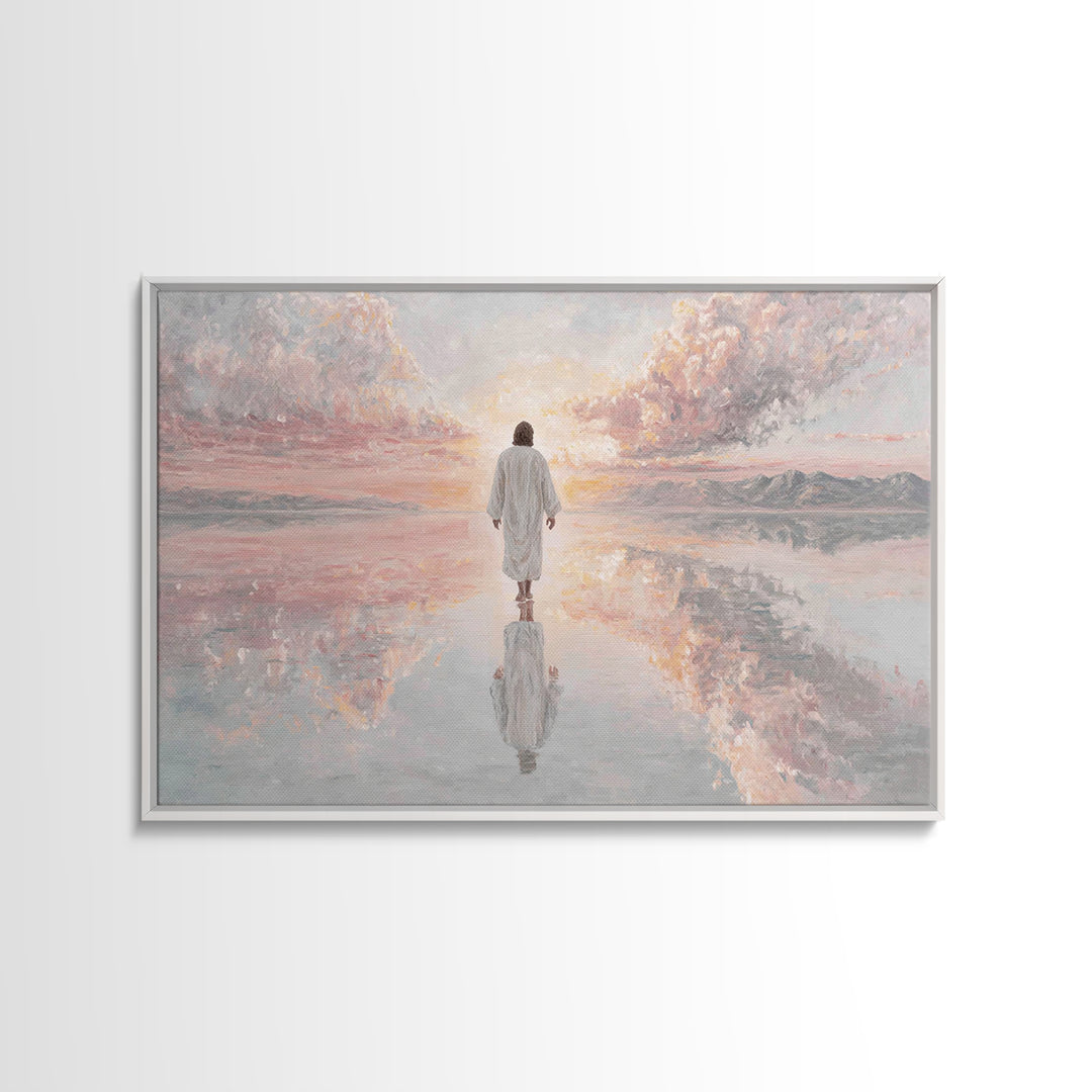 Dawn Of Mercy – Framed Canvas Print – Christian Wall Art – Jesus Painting – Christian Art Canvas – Christmas Wall Art – Christian Decor