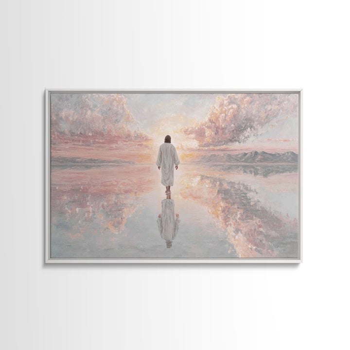 Dawn Of Mercy – Framed Canvas Print – Christian Wall Art – Jesus Painting – Christian Art Canvas – Christmas Wall Art – Christian Decor