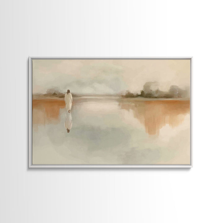 Quiet Eternal Path | Framed Canvas Print | Christian Art Canvas | Jesus Painting | Christian Wall Art | Christian Gift Ideas | Christmas Ar