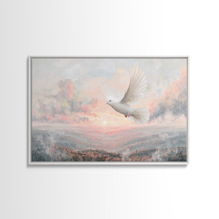 Dawnflight Of Grace | Framed Canvas Print | Christian Art | Christian Wall Art | Christian Art Canvas | Christmas Art Prints | Christian Gi
