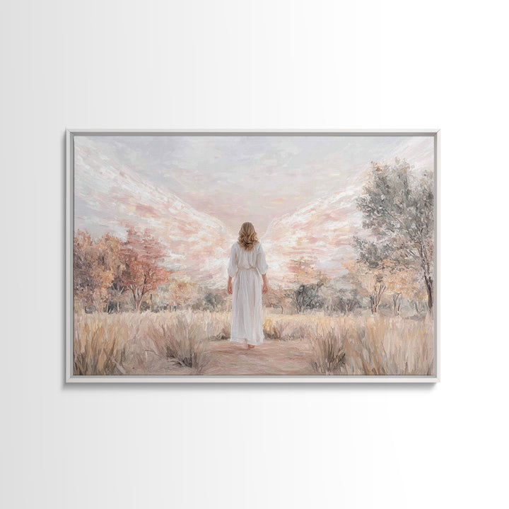 Angel Of Grace – Framed Canvas Print – Christian Art – Christian Wall Art – Christian Art Canvas – Christian Decor – Christian Painting