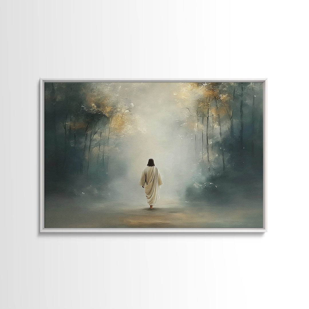 Upper Room Calm – Framed Canvas Print – Christian Art Canvas – Large Christian Painting – Jesus Painting – Christian Wall Art – Subtle Chri