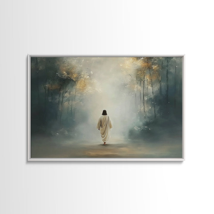 Upper Room Calm – Framed Canvas Print – Christian Art Canvas – Large Christian Painting – Jesus Painting – Christian Wall Art – Subtle Chri