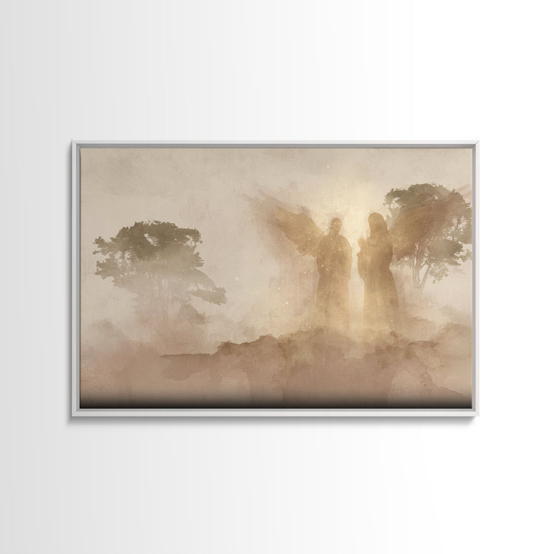 Wings Of Dawn – Framed Canvas Print – Christian Art Canvas – Christian Wall Art – Christian Painting – Christian Decor – Christian Gift