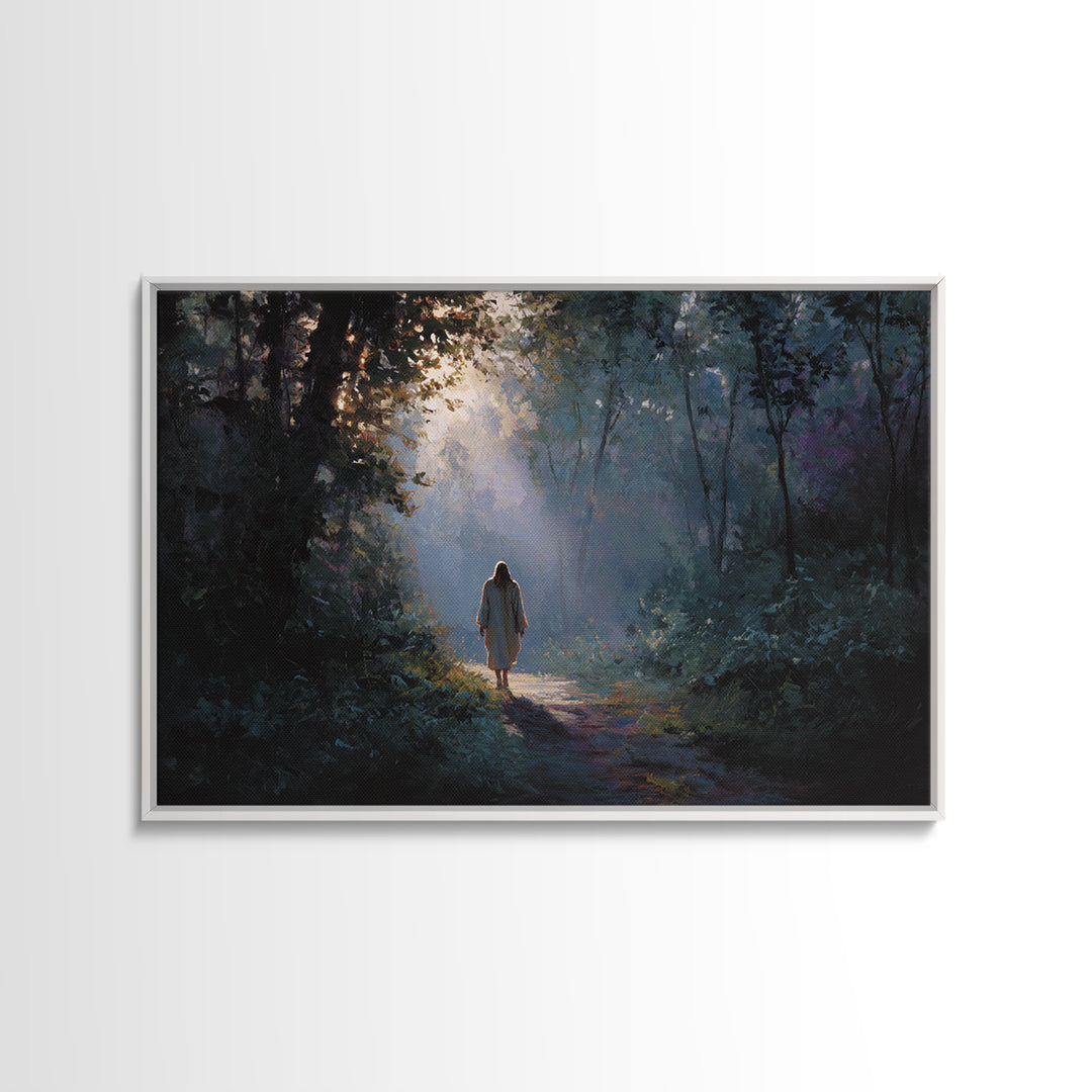 Blessed Fellowship – Framed Canvas Print – Christian Art Canvas – Christian Wall Art – Jesus Painting – Christian Christmas Art – Unique Ch