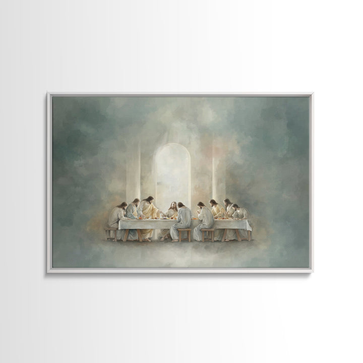 Path Of Grace, Framed Canvas Print, Jesus Painting, Christian Art Canvas, Christian Wall Art, Subtle Christian Art, Christian Gift