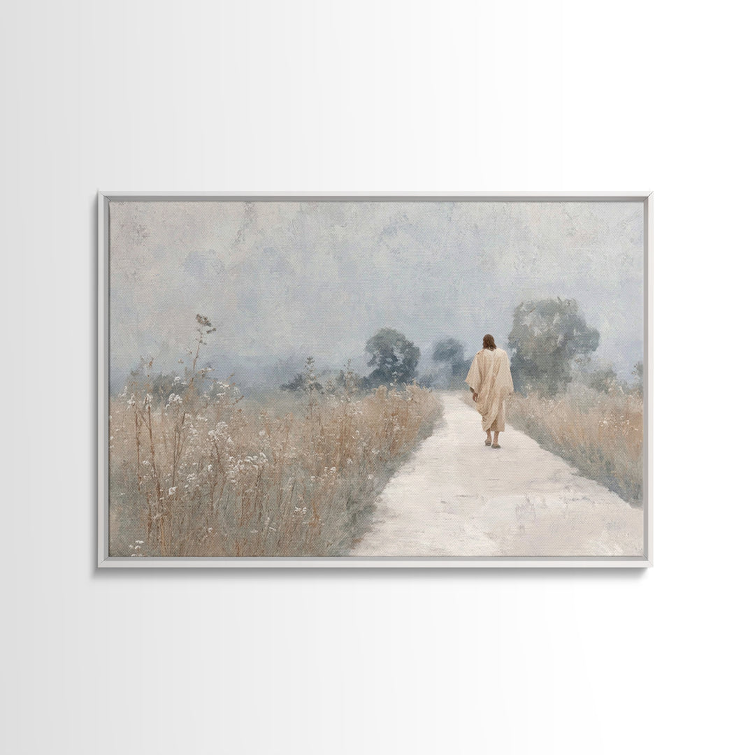Blessings Of Dawn | Framed Canvas Print | Christian Wall Art | Christian Christmas Art | Jesus Art Print | Vintage Christian Art | Christia