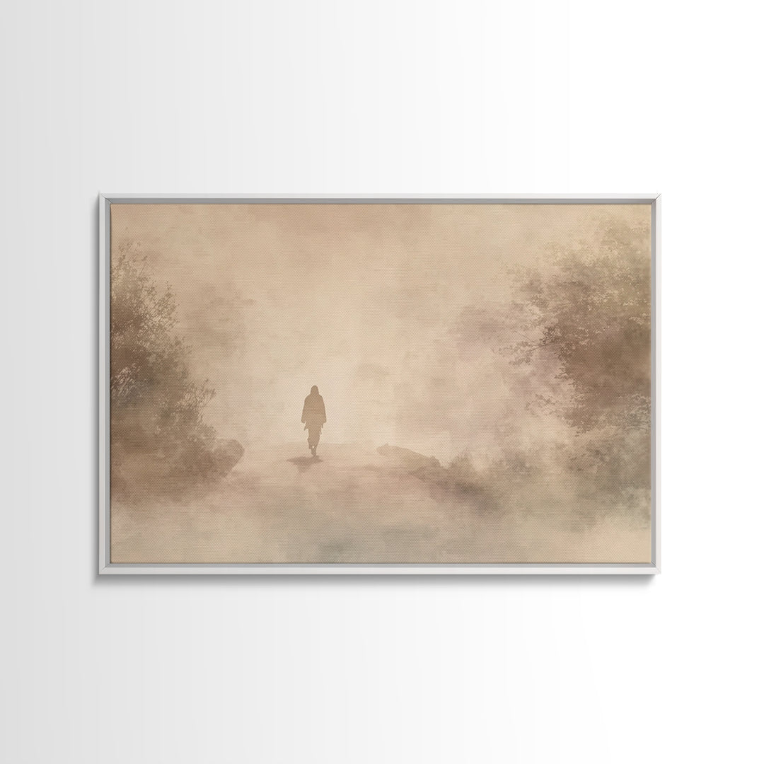 Holy Night Child – Framed Canvas Print – Christian Christmas Art – Jesus Painting – Christian Art Canvas – Modern Christian Art – Christian