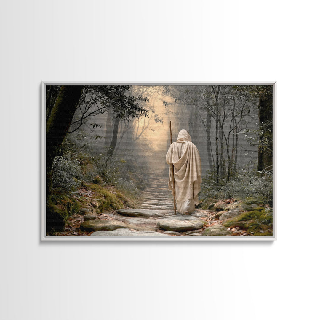 Radiant Lamb Blessing, Framed Canvas Print, Christian Christmas Art, Christian Art Canvas, Jesus Painting, Christian Wall Art, Christian De