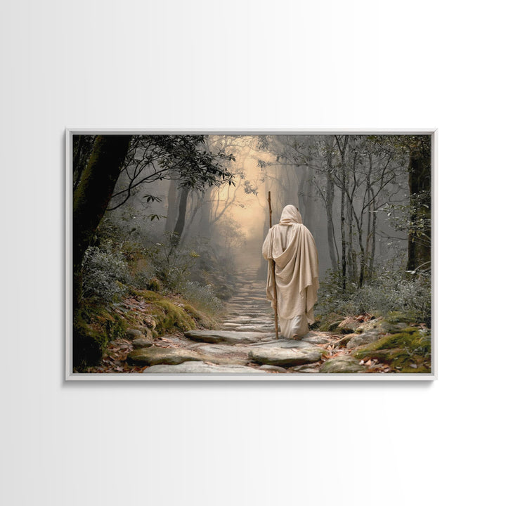 Radiant Lamb Blessing, Framed Canvas Print, Christian Christmas Art, Christian Art Canvas, Jesus Painting, Christian Wall Art, Christian De