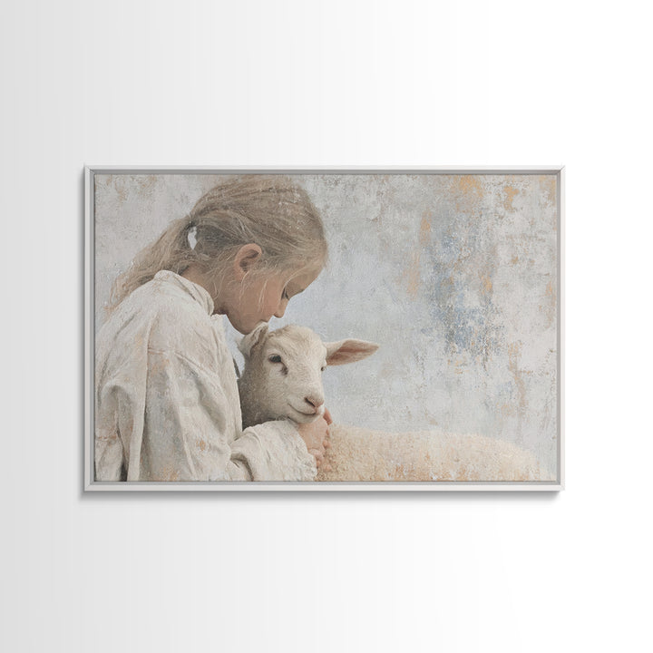 Path Of Sacred Joy | Framed Canvas Print | Christian Art | Christian Art Canvas | Jesus Painting | Christian Wall Art | Christian Christmas