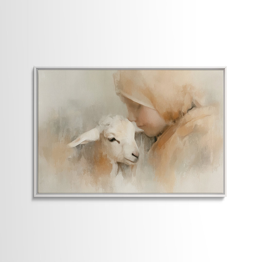 Blooming Way Of Hope | Framed Canvas Print | Christian Art Print | Christian Art Canvas | Christian Wall Art | Jesus Painting | Christian A